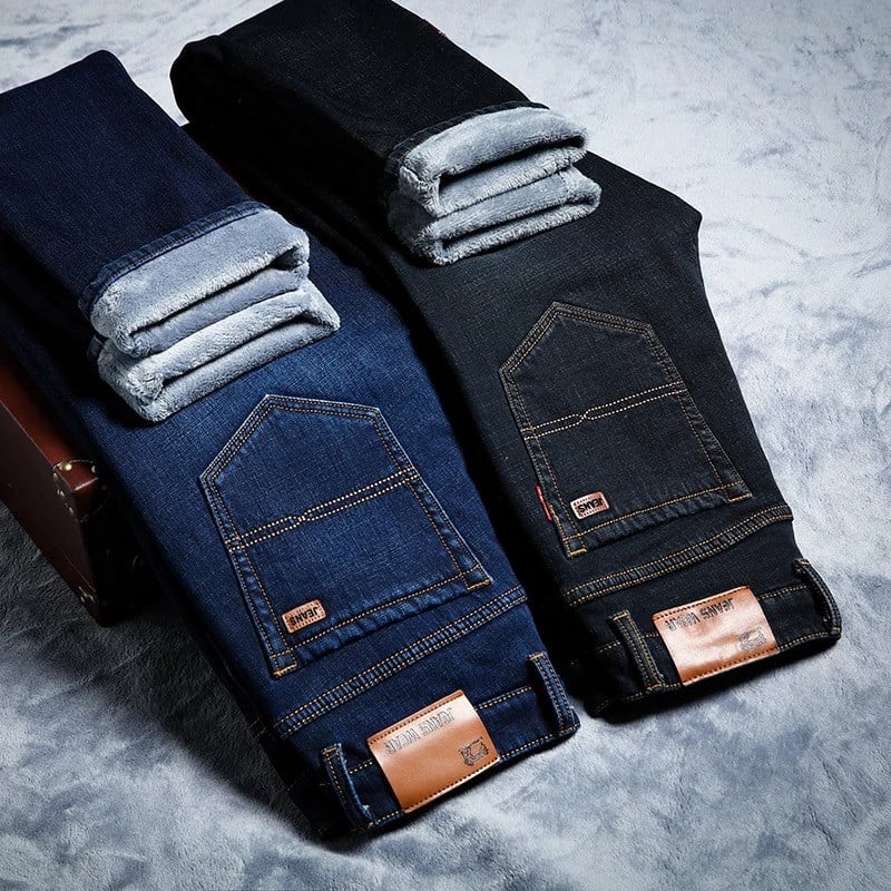 MEN WINTER THICKER WARM JEANS (PACK OF 2)