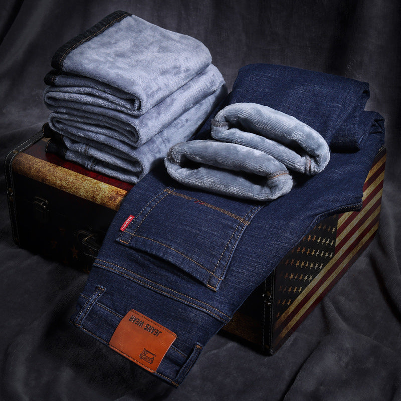 MEN WINTER THICKER WARM JEANS (PACK OF 2)